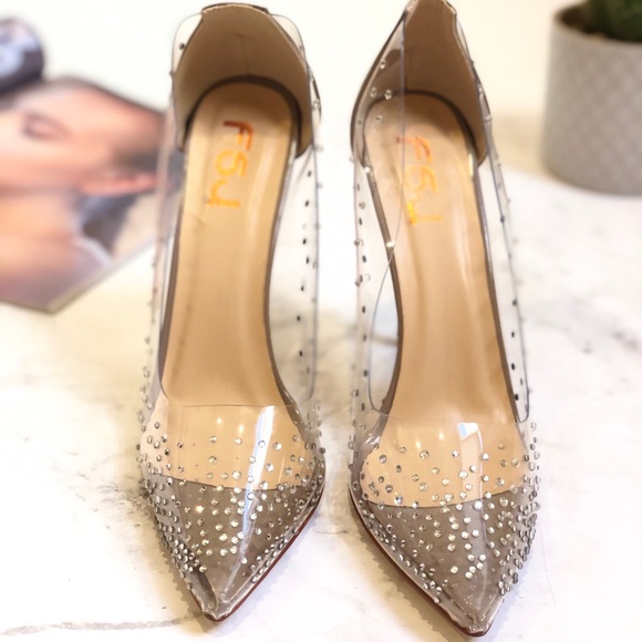 SOLD❤️ Size 9.5 Pointed Toe Rhinestone Stiletto - Picture 3 of 9